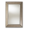 Baxton Studio Emelie Modern Antique Silver Finished Accent Wall Mirror 150-8870